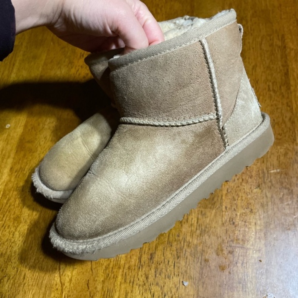 UGG Kids Tan Suede Boots